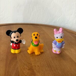 Lot Of 3 Fisher Price Little People Disney Mickey Mouse‎ Daisy Duck & Pluto
